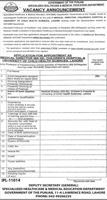 Specialized Healthcare & Medical Education Department Jobs 